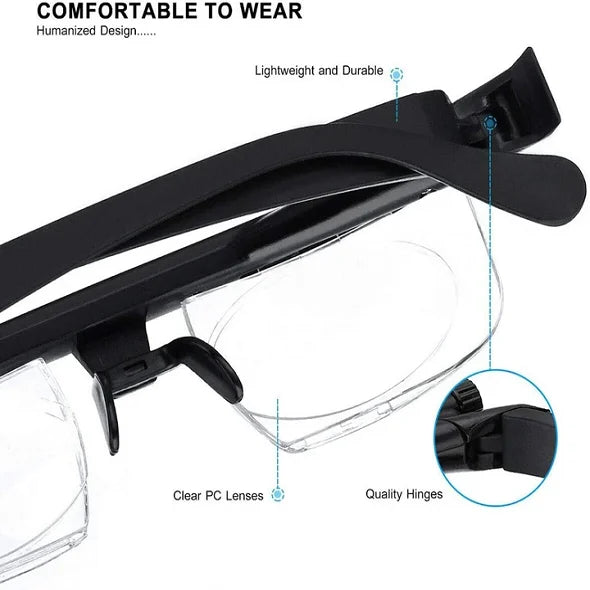 ADJUSTABLE FOCUS GLASSES