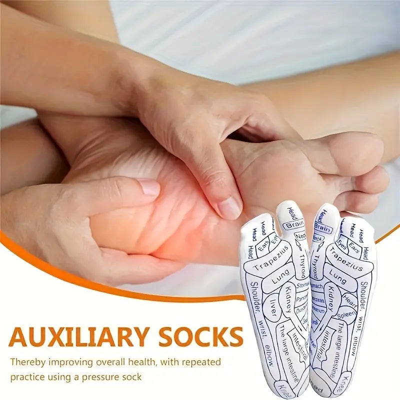 The Original Foot Reflexology Socks with Massage Stick