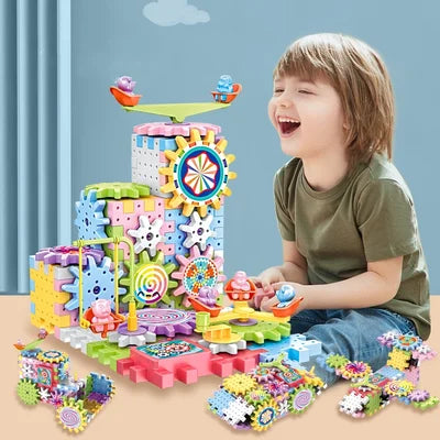 The Original Gear Building Blocks Board Game (101 Pieces & 500+ Designs)