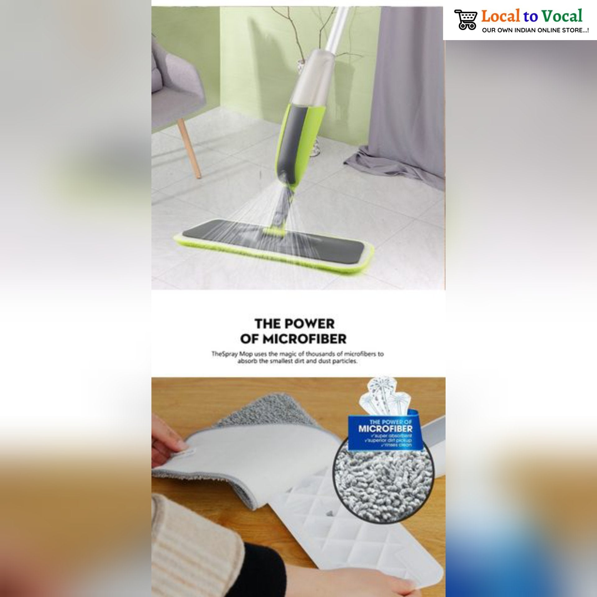 Magic Spray Mop (Made for Smart Indians) - Local to Vocal